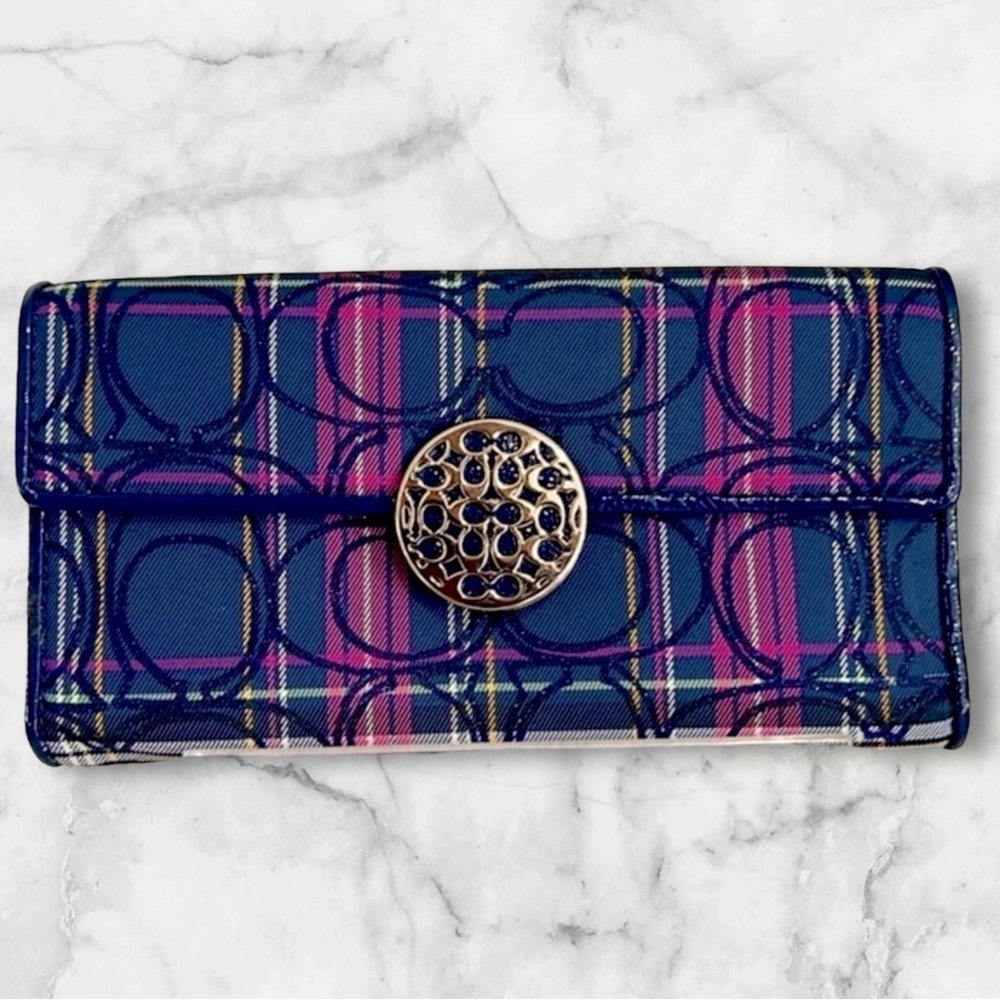 Coach Alexandra Signature Slim Envelope Wallet
